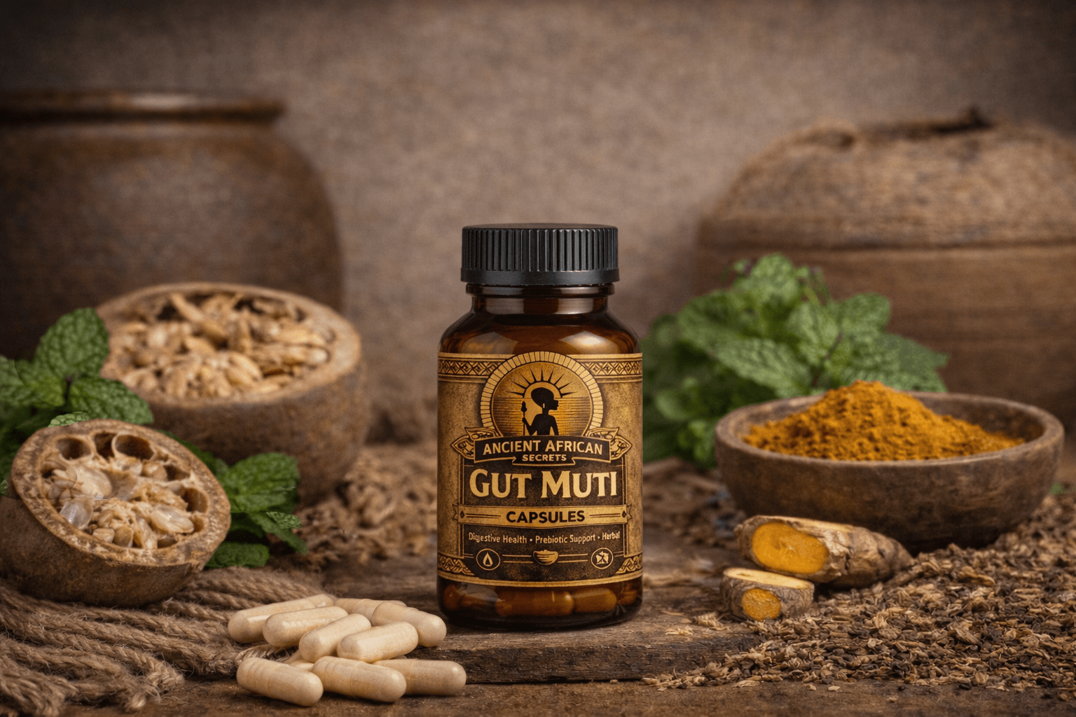 Ancient African Gut Muti Capsules (Monthly Subscription)